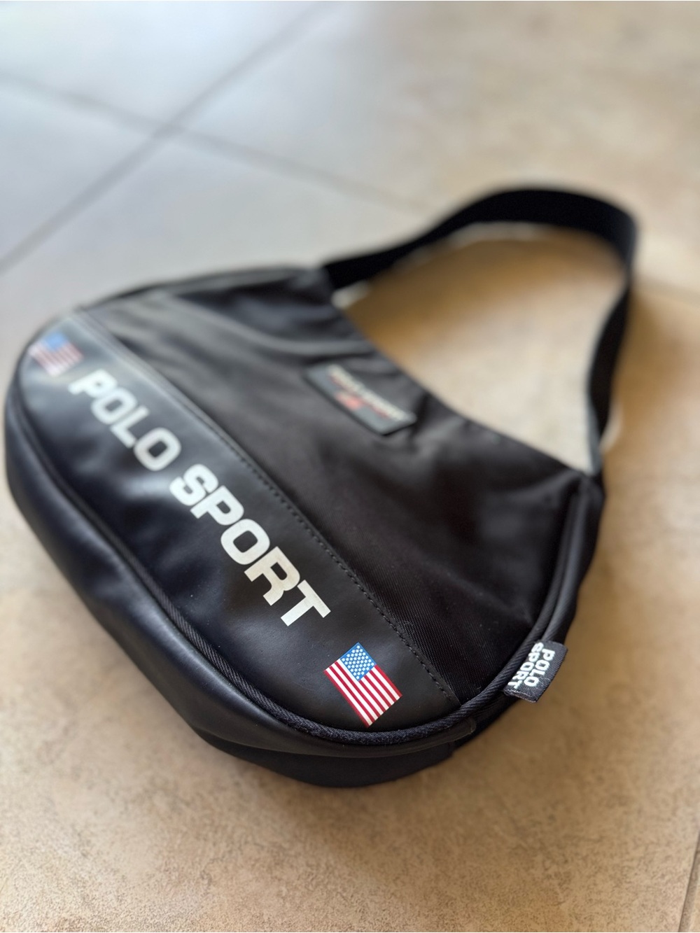 Polo by Ralph Lauren Black Polo Sport Shoulder Bag - Picture 3 of 7